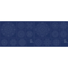 Mandala Sashiko Panel - Navy Mandala Sashiko Panel - Navy